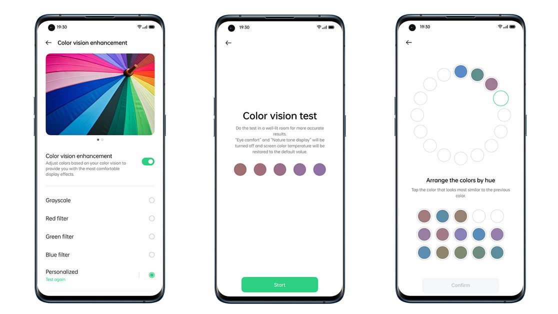 OPPO Find X3 Pro Colour Vision Enhancement