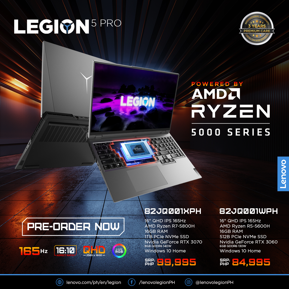 Lenovo Legion 5 Pro RTX 3060 Price PH - Legion 5 Pro RTX 3070 Price Philippines