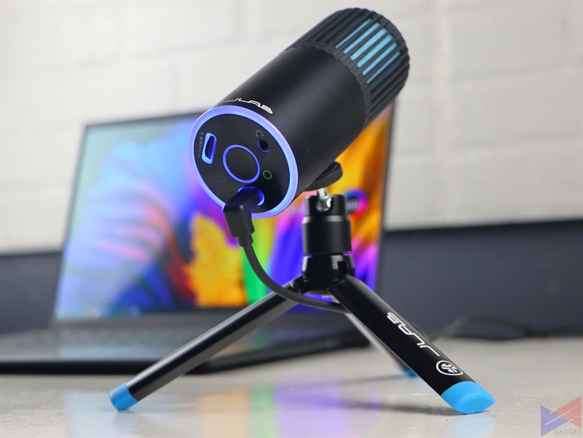  JLab Go Talk USB Microphone, Black, USB-C Output