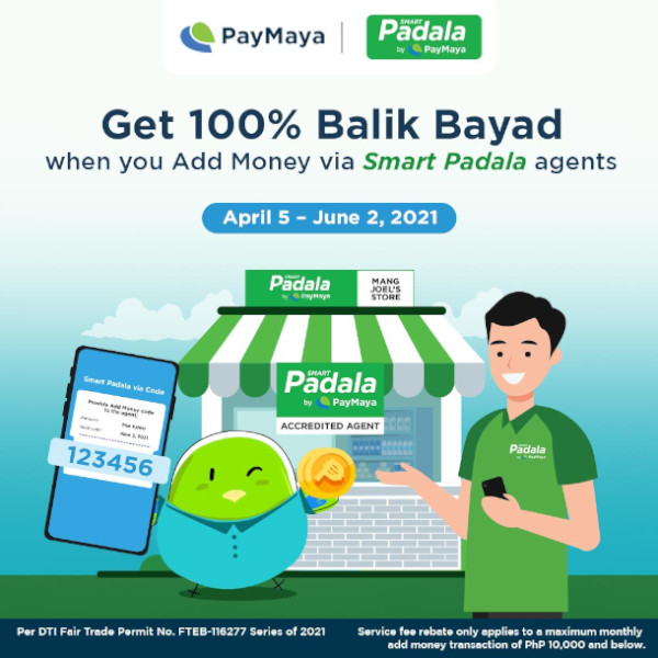 Get Rewards for Your PayMaya Add Money Transactions at Smart Padala