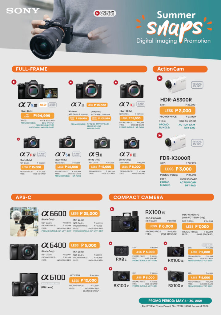 Sony Summer Snaps Gadget Deals Cameras 1