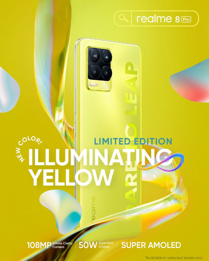 realme-8-pro-illuminating-yellow-poster
