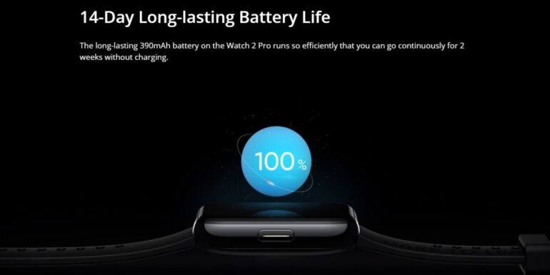 realme Watch 2 Pro battery