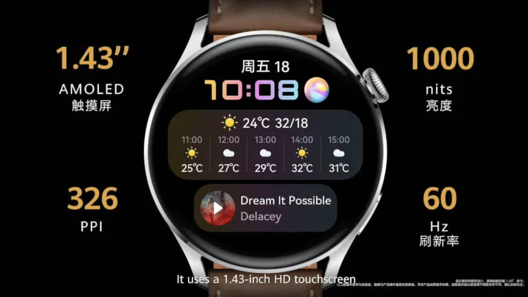 Huawei Watch 3 series display