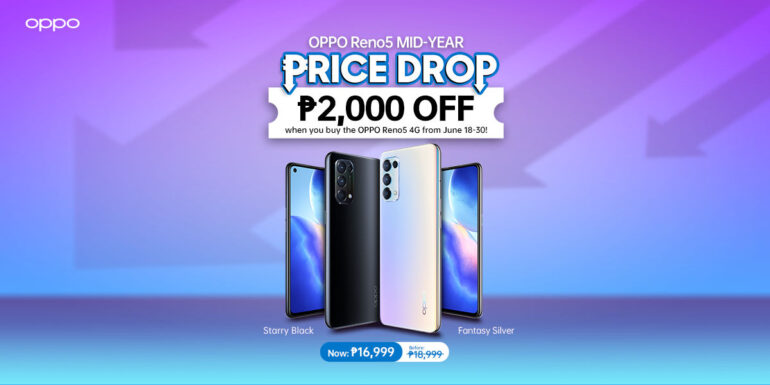 OPPO Reno5 4G Mid-Year Price Drop