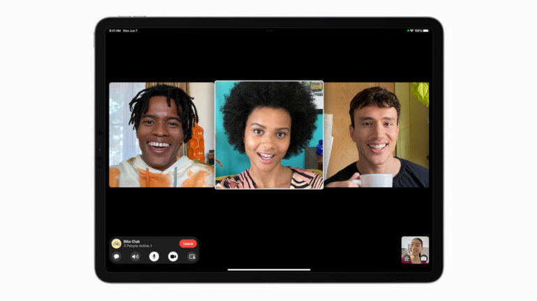 iPadOS 15 FaceTime