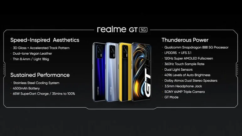 realme GT 5G global launch features