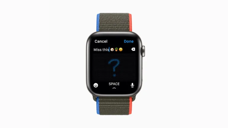 watchOS 8 message
