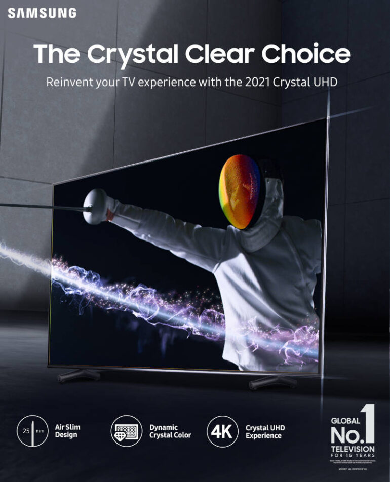 Samsung 2021 Crystal UHD TV series PH launch poster