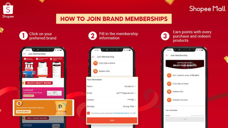 Shopee Mall Brand Memberships program 2