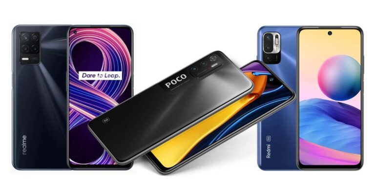 realme 8 5g vs redmi note 10 5g vs poco m3 pro 5g