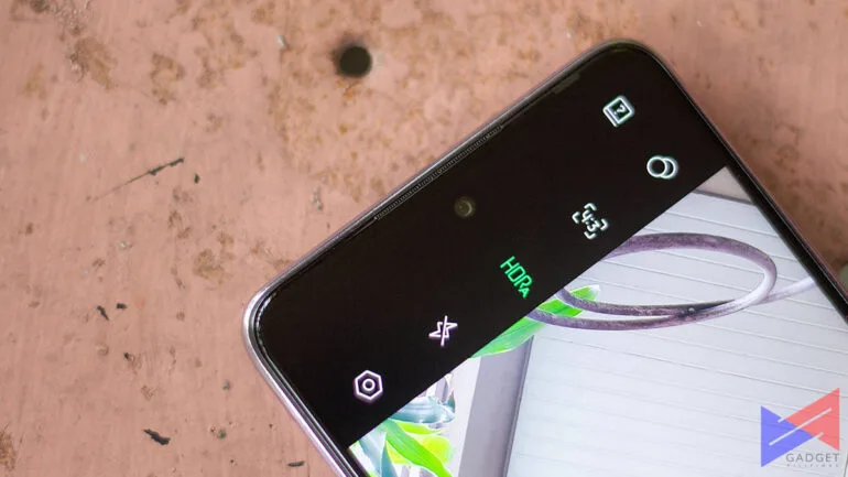 Infinix Note 10 Pro front camera close