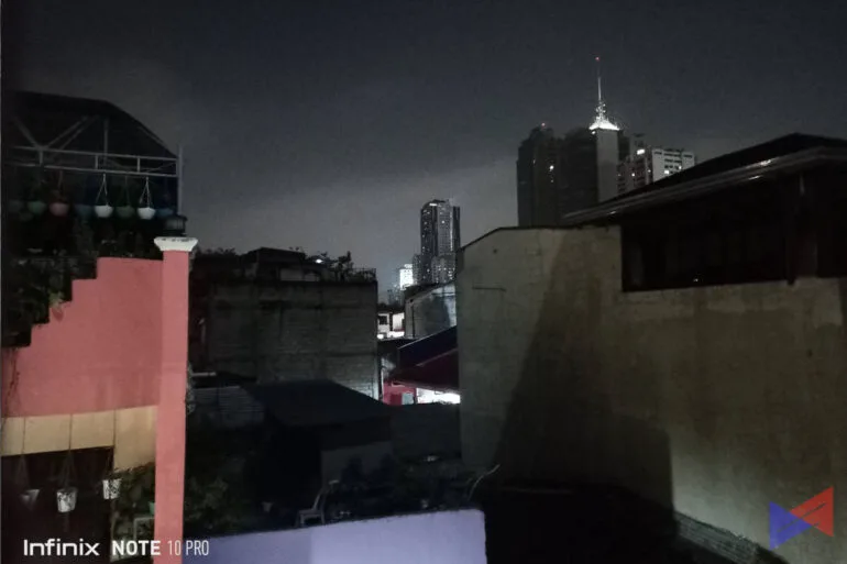 Infinix Note 10 Pro rear night