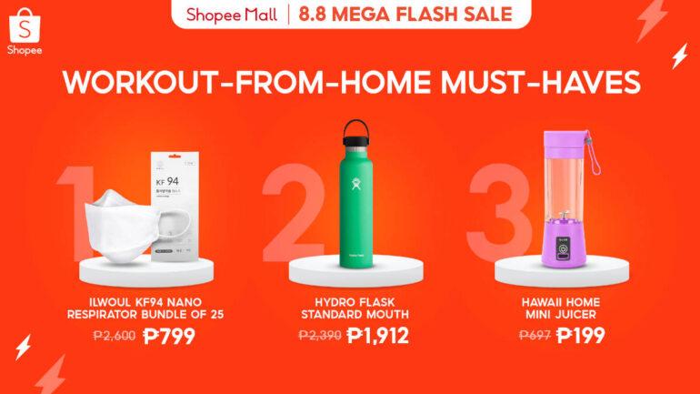 Shopee 8.8 Mega Flash Deals workout