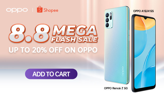 Shopee OPPO Super Brand Day Sale 8.8