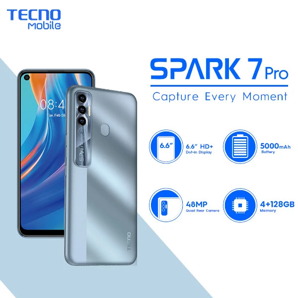 TECNO Spark 7 Pro - 9.9 DealsTECNO Spark 7 Pro - 9.9 Deals