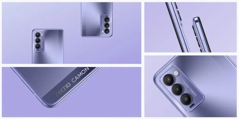 TECNO Camon 18 and 18P Iris Purple