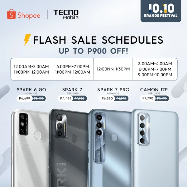 TECNO Mobile back to school promo 10.10