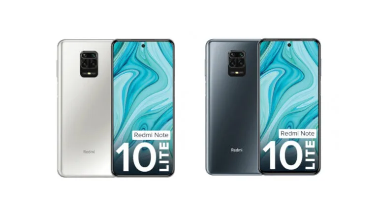 Xiaomi Redmi Note 10 Lite white and black