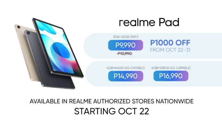 realme Pad Early bird promo