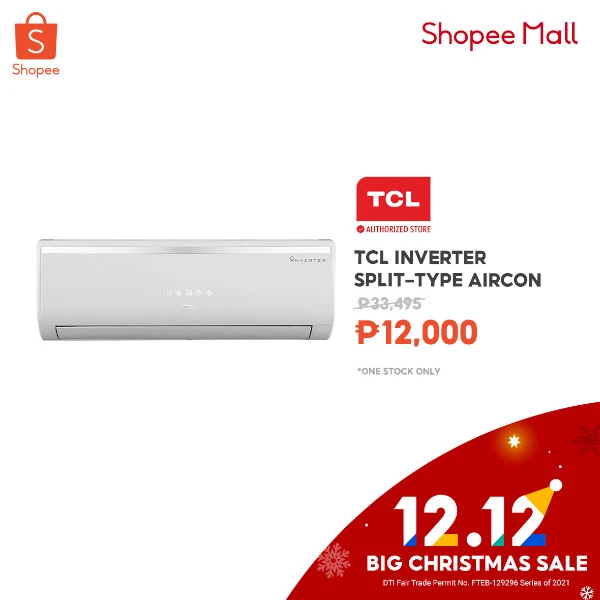 Shopee 12.12 Big Midnight Sale - TCL Aircon