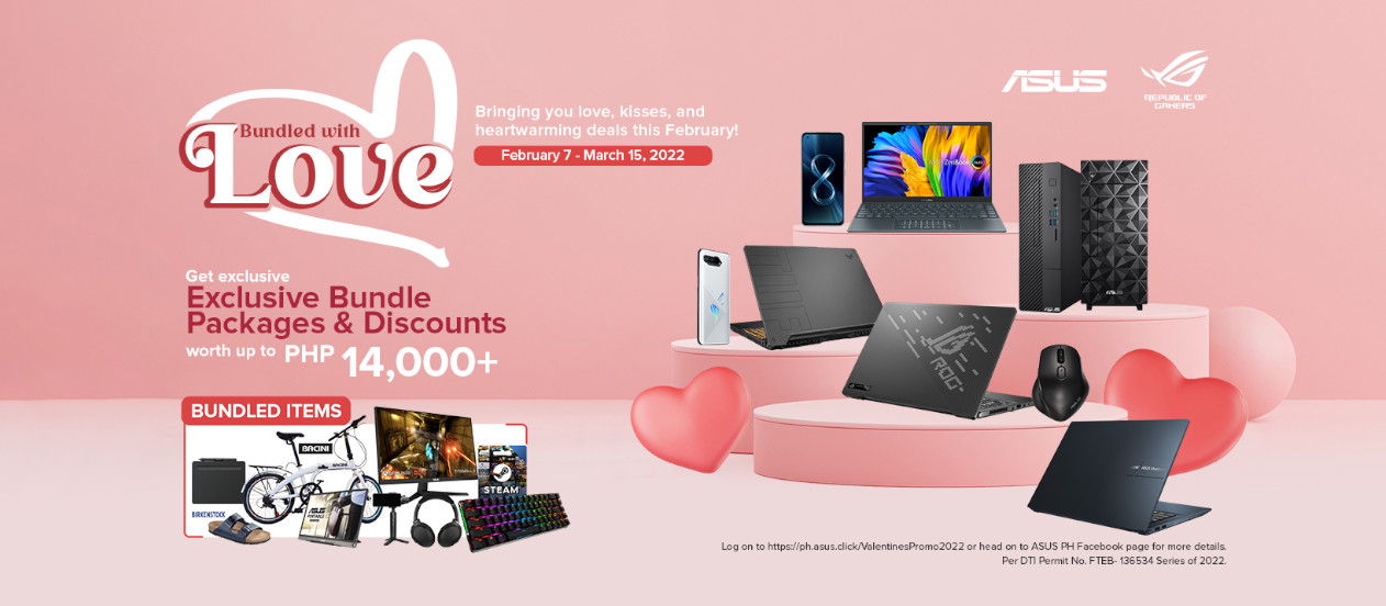 Enjoy Special Moments with the ASUS and ROG Bundled with Love Valentine’s Promo