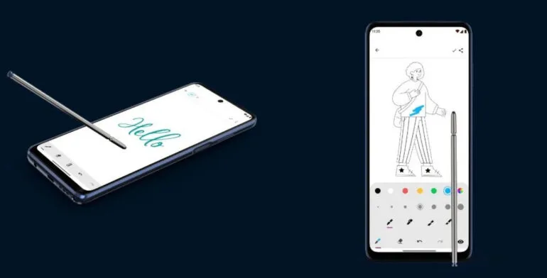Motorola Moto G Stylus 2022 - stylus features