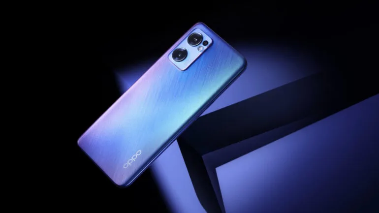 OPPO Reno7 India launch - blue