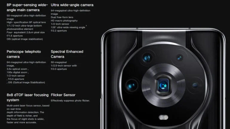 HONOR Magic4 Ultimate rear camera setup