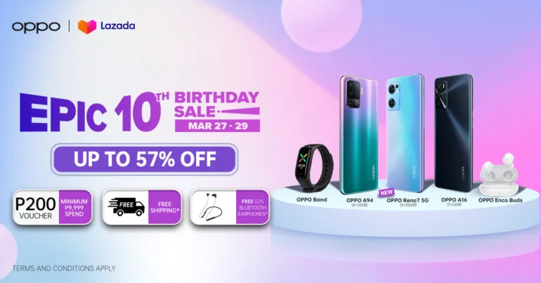 OPPO - Lazada Epic 10th Birthday sale