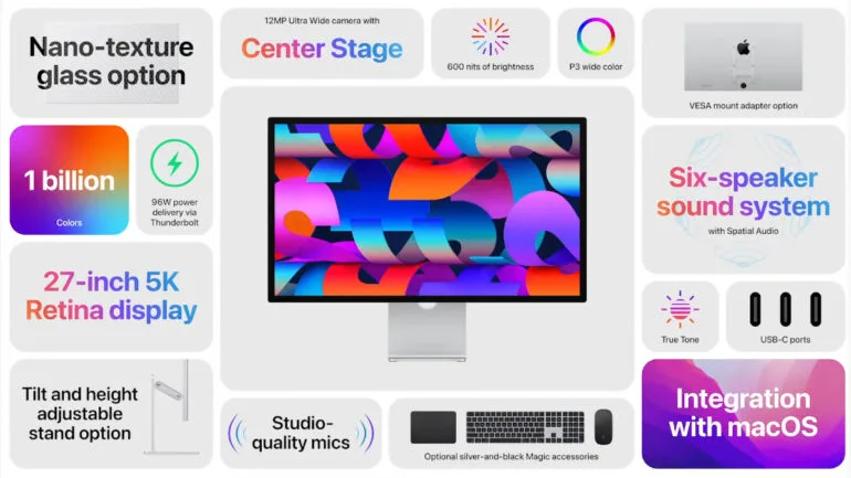 Studio Display - features
