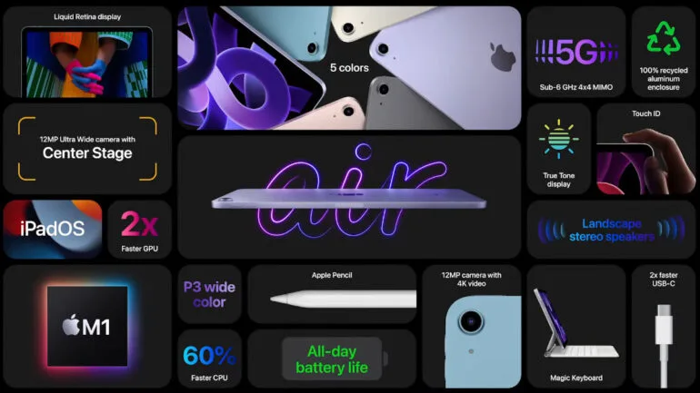 iPad Air 2022 - features