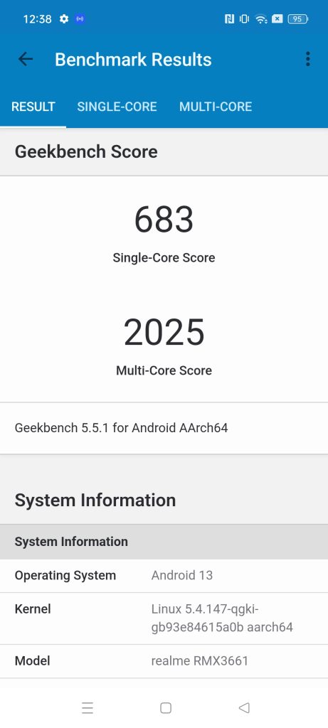 realme 10 Pro 5G Geekbench