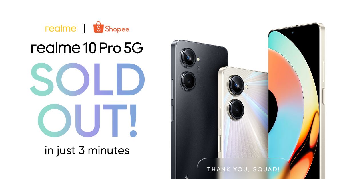 realme 10 Pro 5G SOLD OUT in 3 Minutes on Shopee