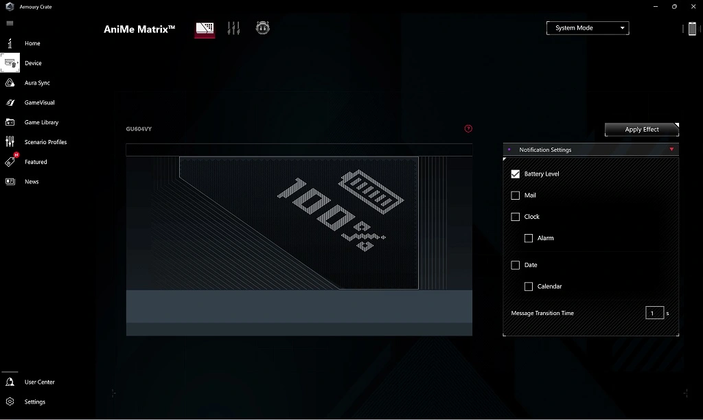 ASUS ROG Zephyrus M16 2023 GU604 Review - Armory Crate 3