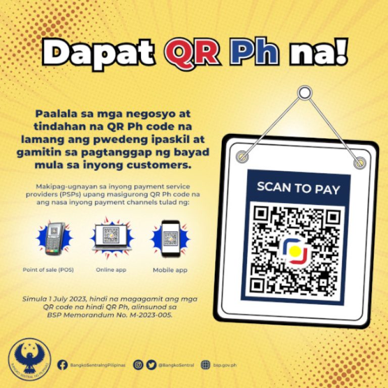 BSP Mandates Full Transition to QR Ph Codes by July 1