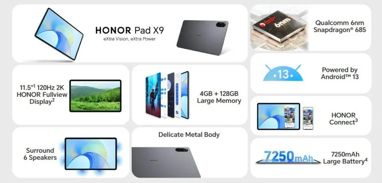 HONOR Pad X9