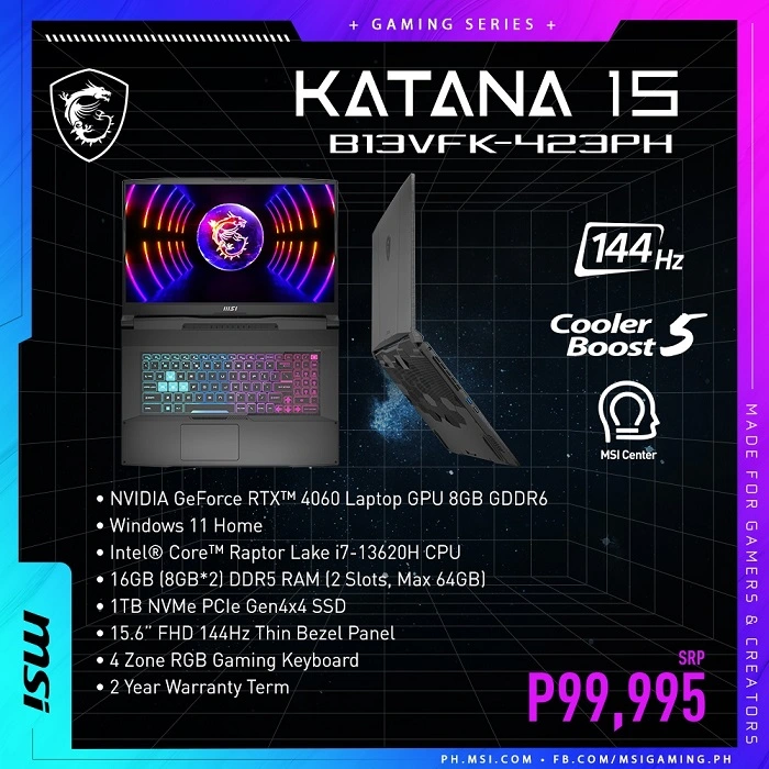 MSI Katana 15 B13VFK Review 2023 Philippines