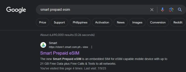 Smart Prepaid eSIM 2