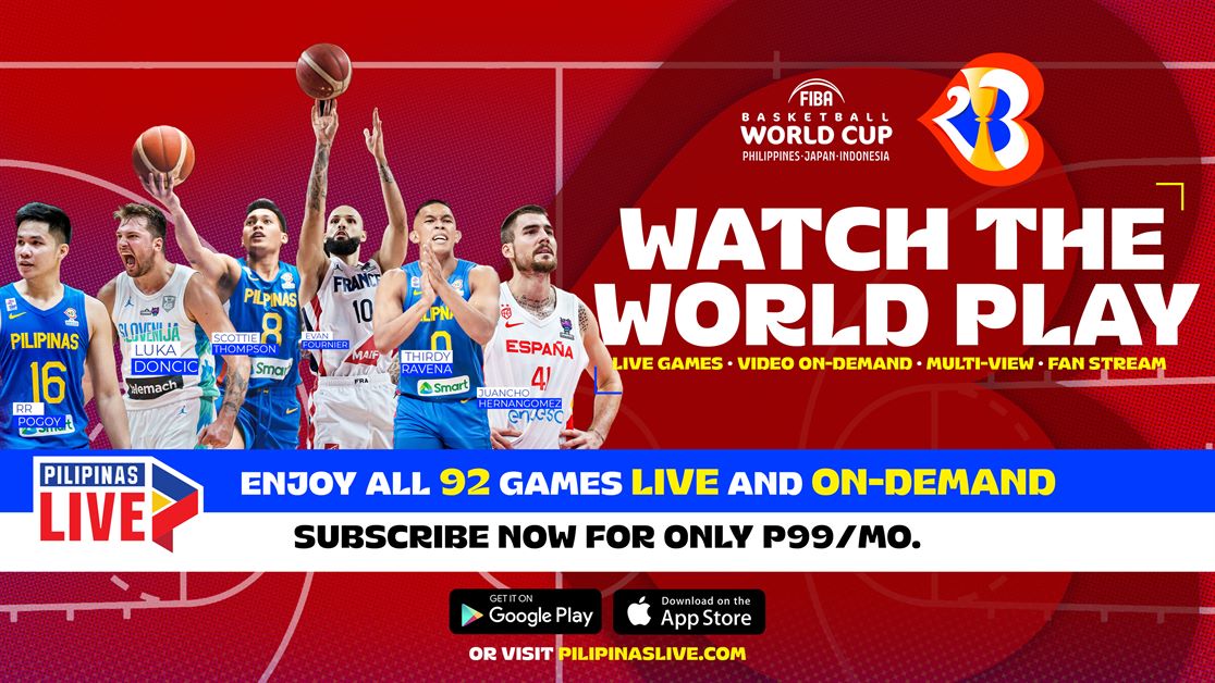 Watch the FIBA Basketball World Cup via the Pilipinas Live App