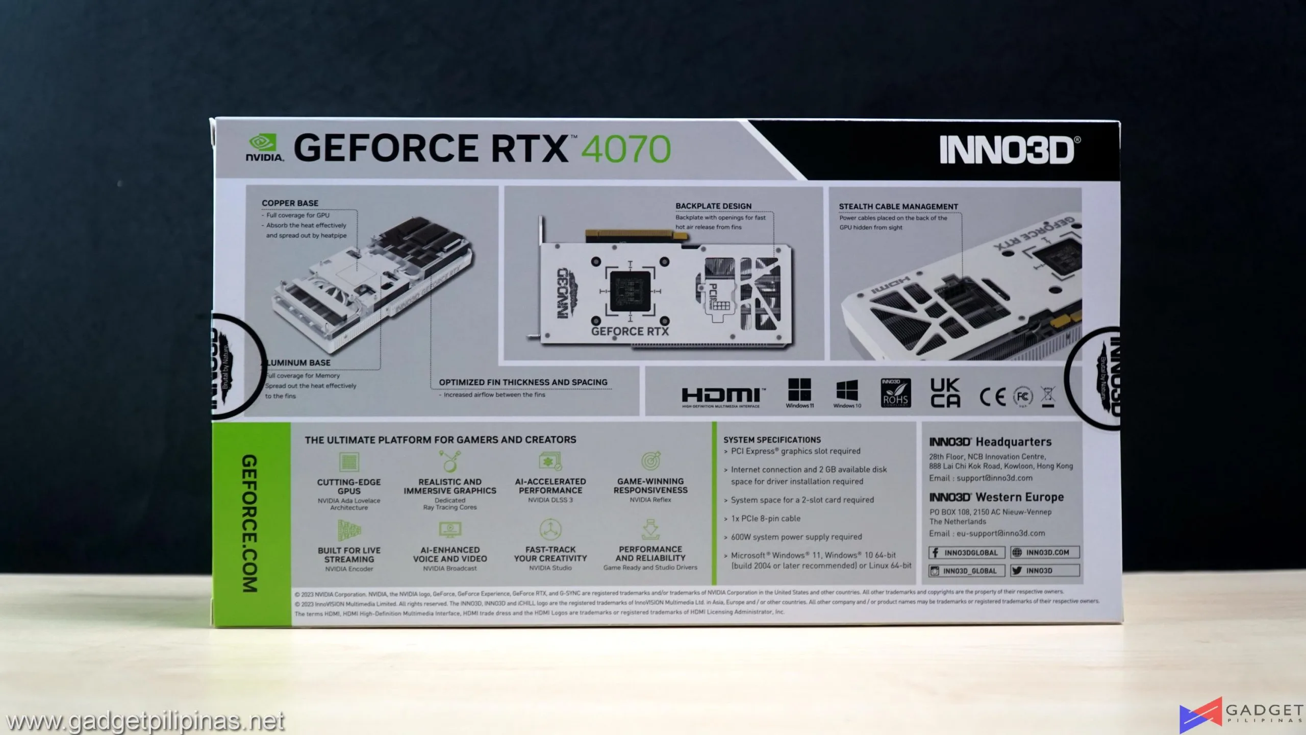 Inno3D RTX 4070 Twin X2 OC White Stealth Review 009