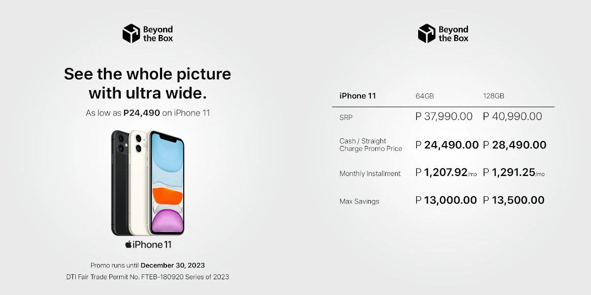 Beyond the Box Apple Holiday Sale iPhone 11