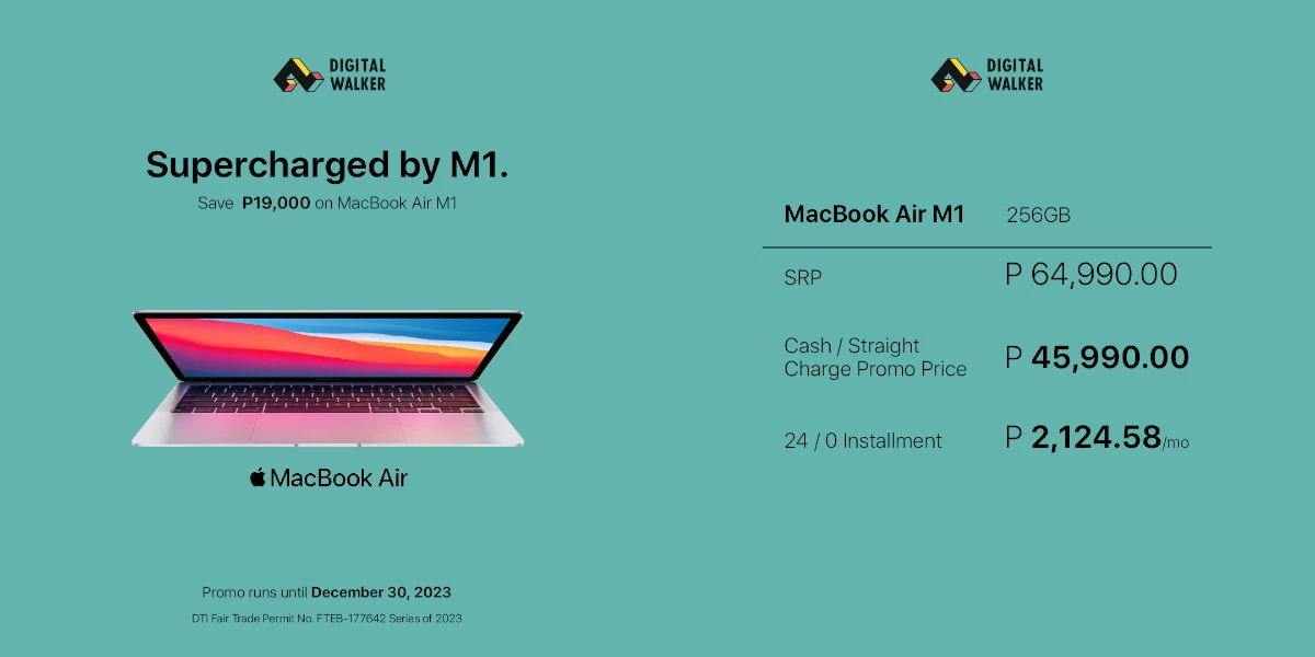 Digital Walker Apple Holiday Sale MacBook Air M1