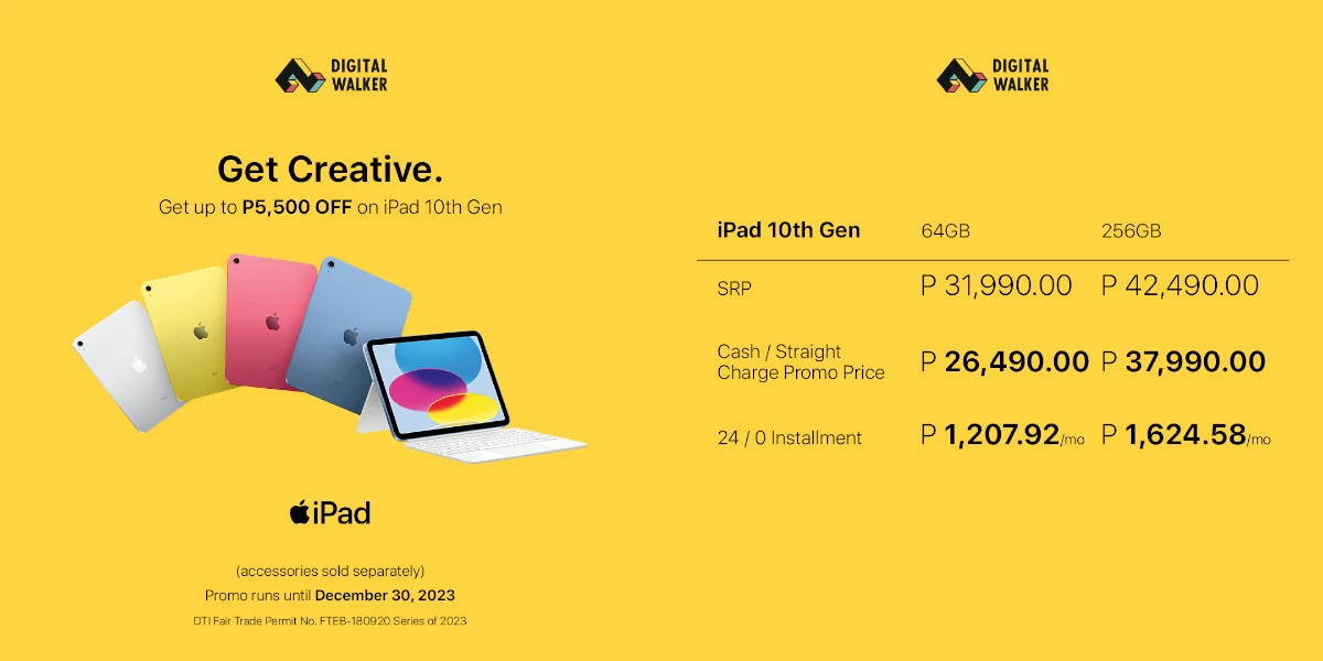 Digital Walker Apple Holiday Sale iPad 10th Gen