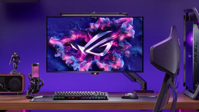 ASUS ROG peripherals and accessories CES 2024 Aura Monitor Light Bar ALB01 1