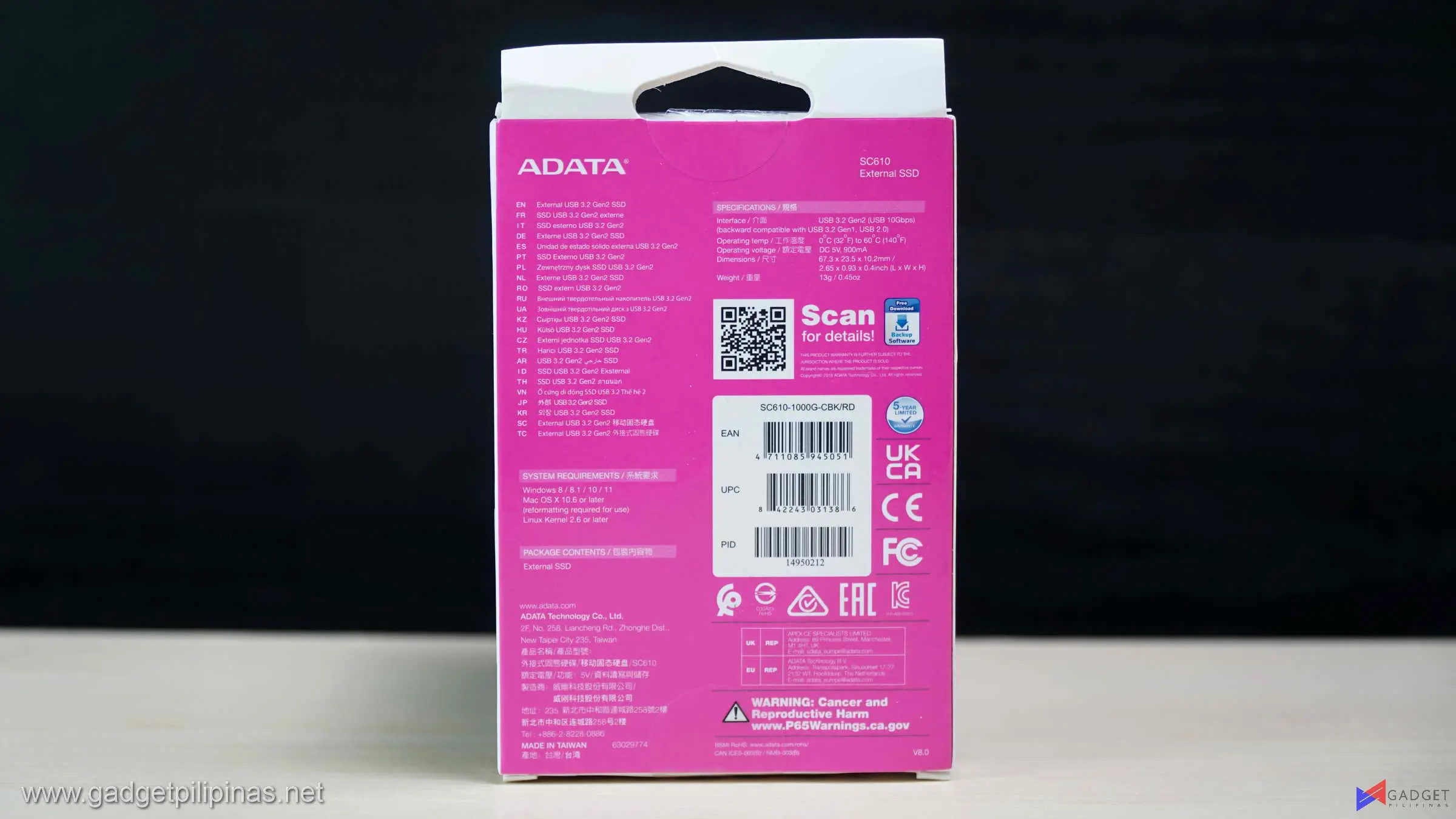 ADATA SC610 USB 3.2 Gen 2 1TB External SSD Review 008