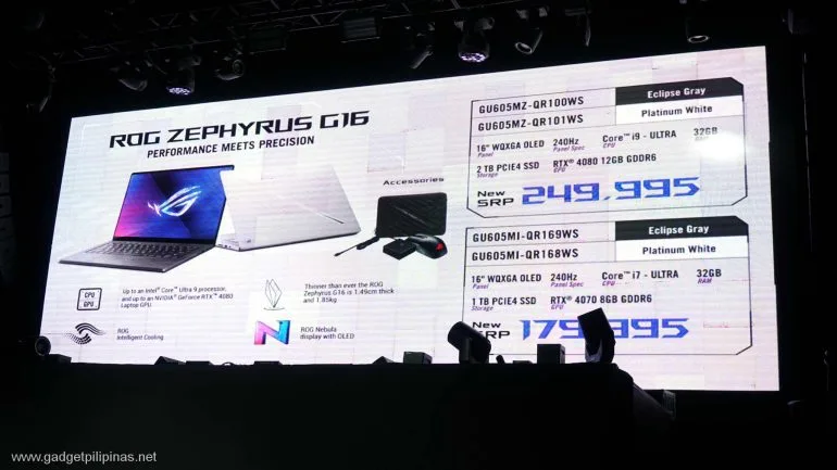 ASUS ROG Zephyrus G16 2024 PH Price
