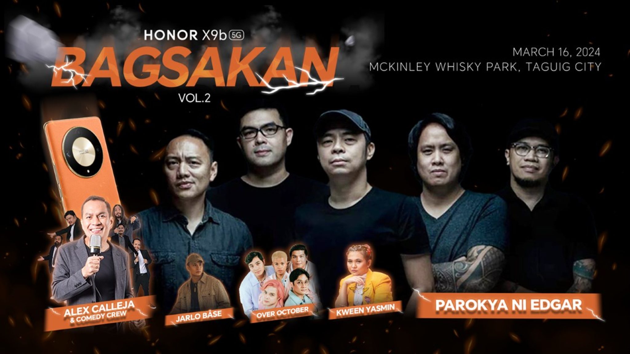 HONOR X9b 5G Bagsakan Concert Celebrate with Parokya Ni Edgar!