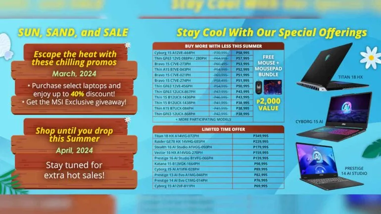 MSI Summer Tech Fest Additional Offers