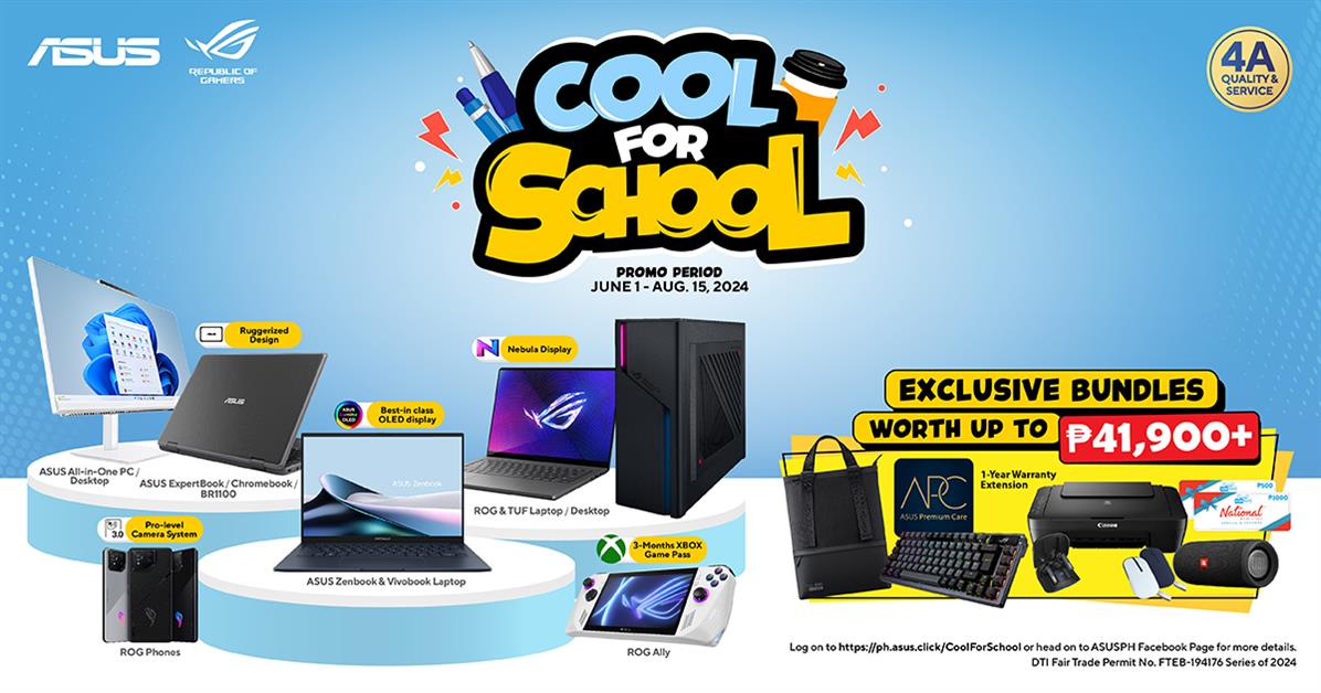 ASUS and ROG Cool for School Promo: Unbeatable Bundles of up to PHP 41,900+
